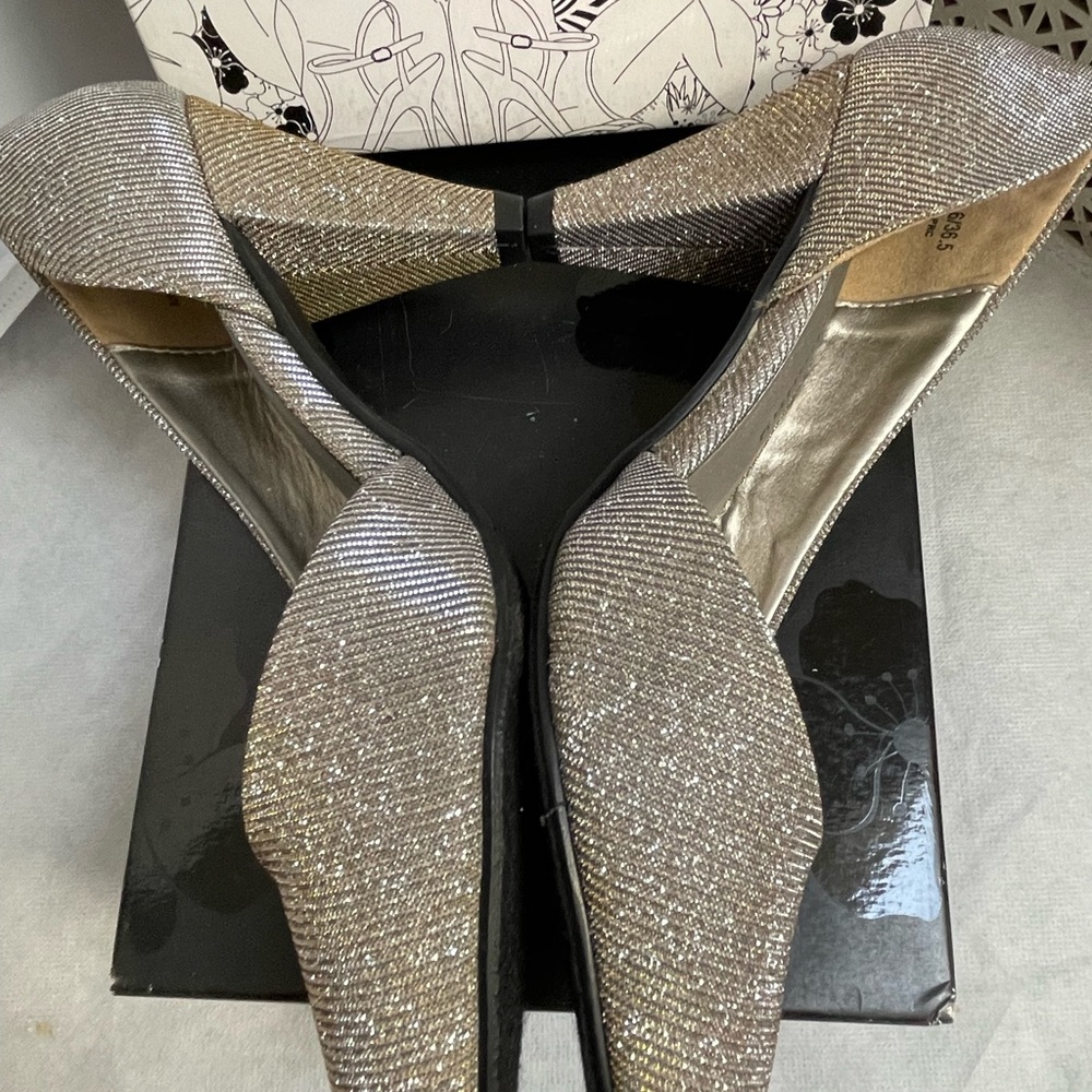 Sparkle gold & silver shoes new worn ..twice ..